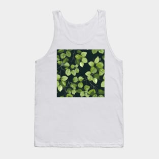 Green Leaves Pattern 4 Tank Top